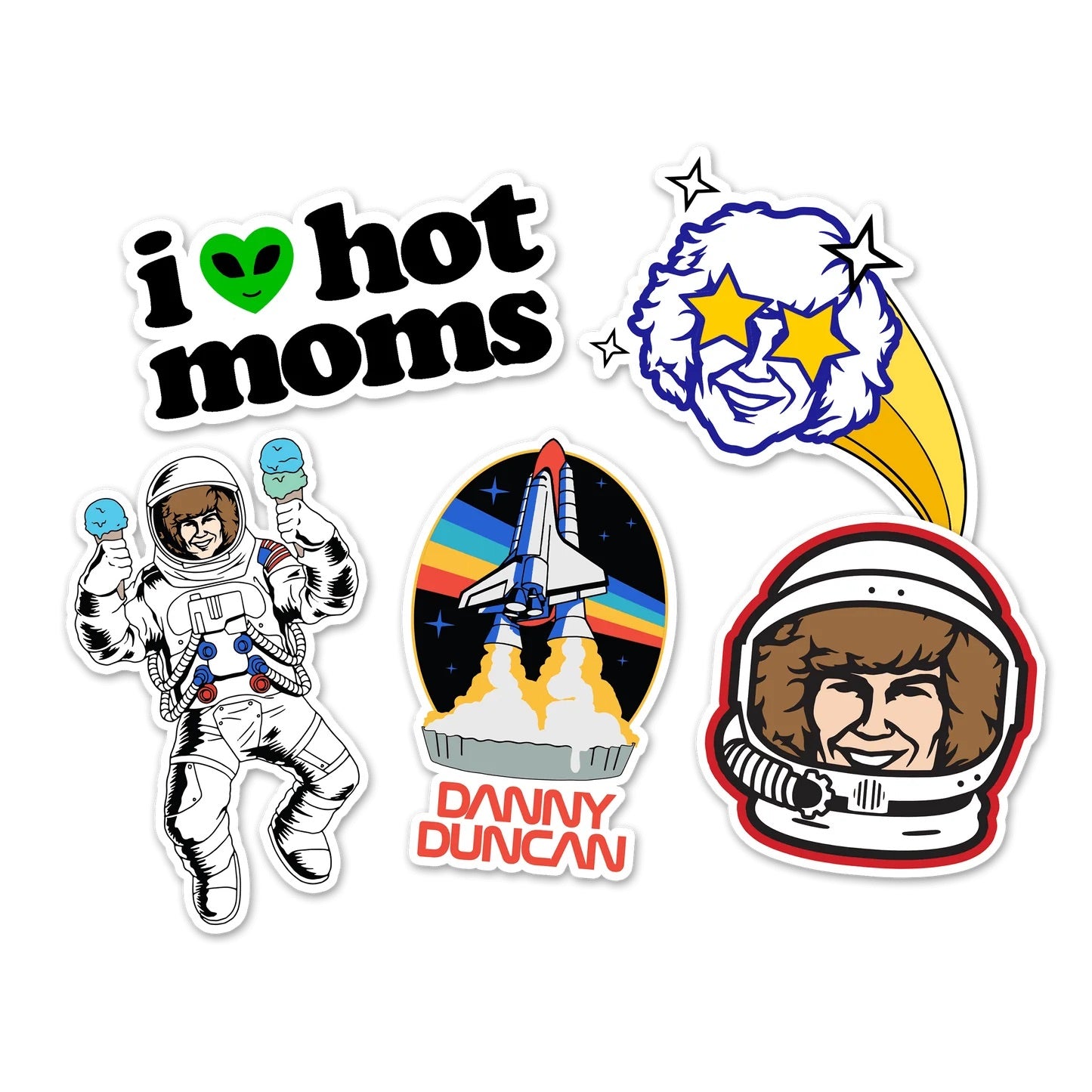 Danny Duncan Space Sticker Pack